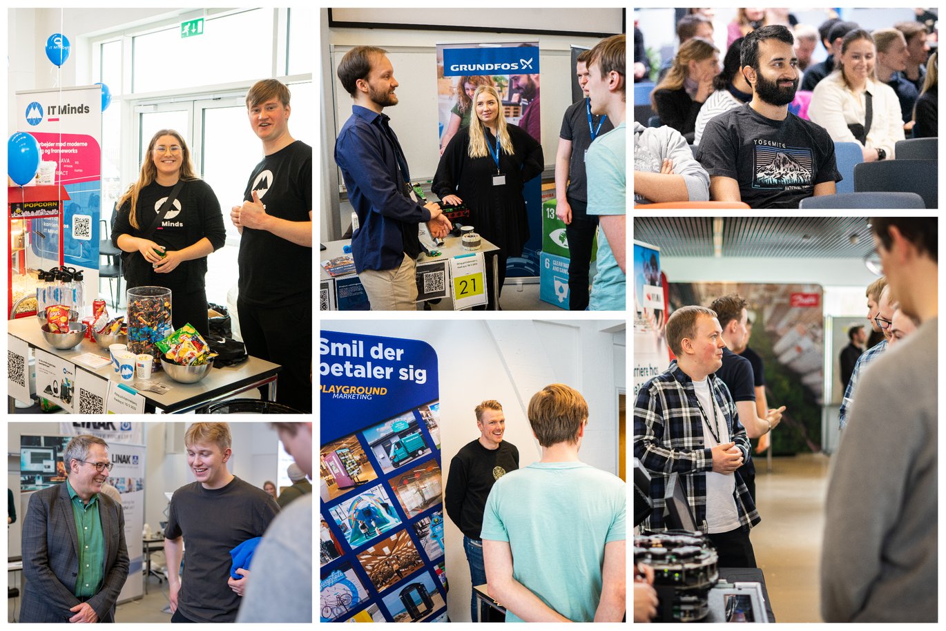 Danish companies participated in P-day og "Praktikmatch" at Aarhus University to find new interns. Photo: Lars Kruse. 