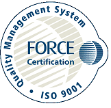 Logo for Force Certifikatet, del af vores certificerede kvalitetssikringssystem.